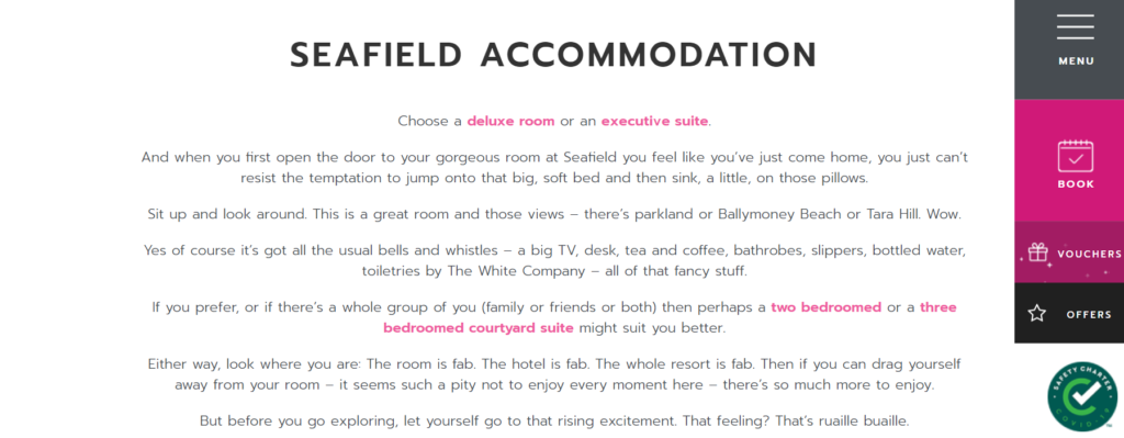 Seafield accommodation 