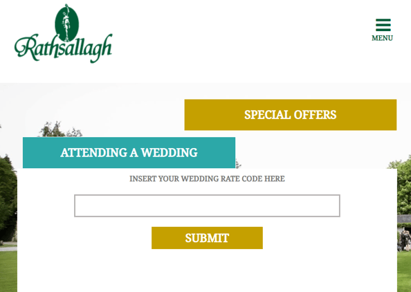 Hotel wedding booking 