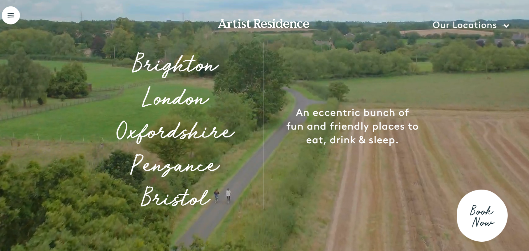 Artist residence web design 