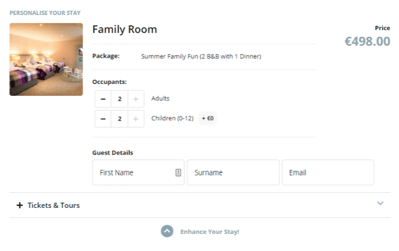Net Affinity Family Room Booking