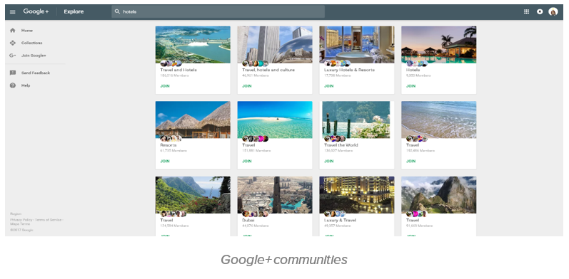 google+ communities