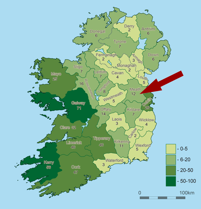 map of ireland