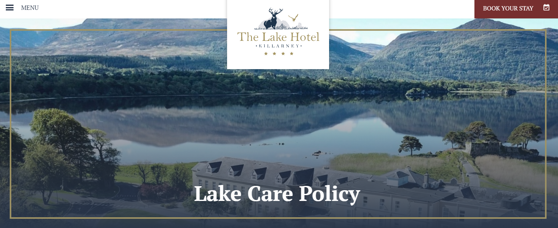 Lake Hotel Care Policy 