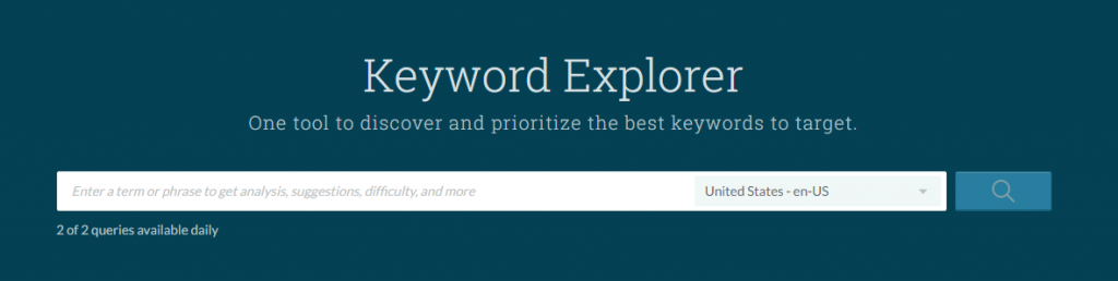 moz keyword explorer