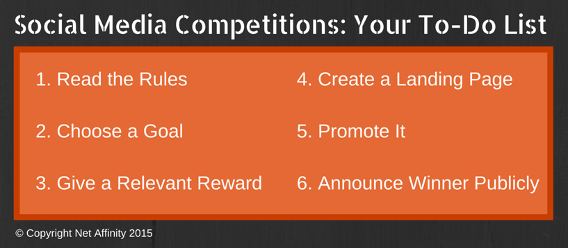 best practices social media competitions checklist