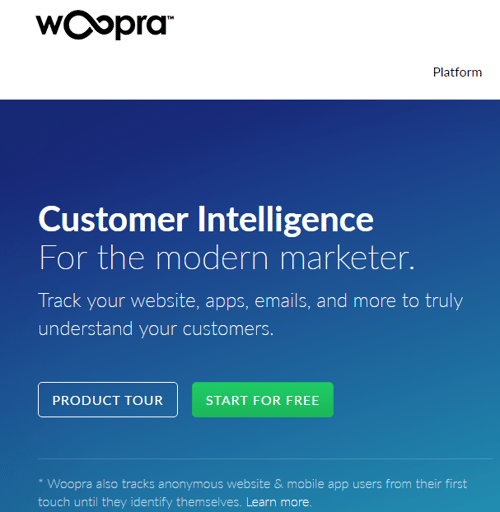 woopra hotel marketing