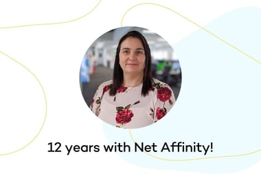 Our Sales Director Sharon is with Net Affinity for 12 years